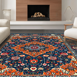 Artistic Distressed Circular Elements(Blue)