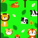 Ultra Soft Area Rug, Non Slip, Stain Resistant, Washable Area Rugs for Living Room, Bedroom, Enchanting Forest Animal Landscape(Green)