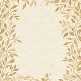 Beige Nursery Featuring Playful Leaf Design(Beige)