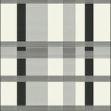 Ultra Soft Area Rug, Non Slip, Stain Resistant, Washable Area Rugs for Living Room, Bedroom, Minimalist Nordic Rug with Alternating Ebony and Ivory Stripe Design(Black)