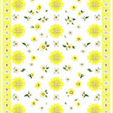 Ultra Soft Area Rug, Non Slip, Stain Resistant, Washable Area Rugs for Living Room, Bedroom, Sophisticated Grey Petal Aesthetic(Yellow)