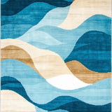 Vibrant Ocean Wave Design(Blue)