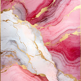 Lively Gold Infused Marble Design(Red)