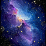 Ultra Soft Area Rug, Non Slip, Stain Resistant, Washable Area Rugs for Living Room, Bedroom, Galactic Starry Dreamlike Pattern(Purple)