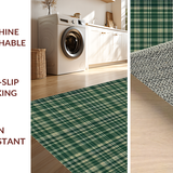 Elegant Earthy Plaid Composition(Green)