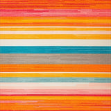 Ultra Soft Area Rug, Non Slip, Stain Resistant, Washable Area Rugs for Living Room, Bedroom, Lively Medallion Design with Earth Tones(Orange)