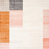Artistic Abstract Stripe Accent Non Slip(Beige)