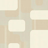 Artful Meandering Lines Tranquil Vibe(Beige)
