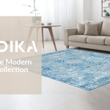 Ultra Soft Area Rug, Non Slip, Stain Resistant, Washable Area Rugs for Living Room, Bedroom, Dainty Bow Design Preppy Rug Stylish Bathroom Accent Cute Washable Carpet(Blue)