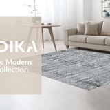 Ultra Soft Area Rug, Non Slip, Stain Resistant, Washable Area Rugs for Living Room, Bedroom, Vibrant Coastal Shapes Design(Gray)
