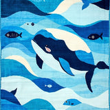 Ultra Soft Area Rug, Non Slip, Stain Resistant, Washable Area Rugs for Living Room, Bedroom, Kid-Friendly Fun Animal Imagery(Blue)