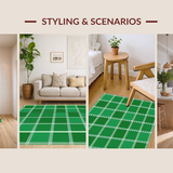 Cozy Winter Themed Patterned Mat(Green)