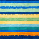 Vibrant Brushstroke Striped Aesthetic(Blue)