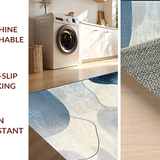 Ultra Soft Area Rug, Non Slip, Stain Resistant, Washable Area Rugs for Living Room, Bedroom, Cozy Plush Bubble Arrangement(Gray)