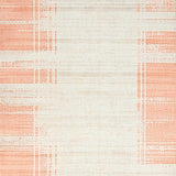 Ultra Soft Area Rug, Non Slip, Stain Resistant, Washable Area Rugs for Living Room, Bedroom, Sophisticated Subtle Stripe Appeal(Orange)