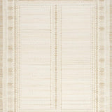 Ultra Soft Area Rug, Non Slip, Stain Resistant, Washable Area Rugs for Living Room, Bedroom, Timeless Scalloped Edge Elegance(Beige)