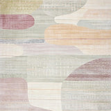 Ultra Soft Area Rug, Non Slip, Stain Resistant, Washable Area Rugs for Living Room, Bedroom, Contemporary Neutral Area With Artistic Blended Hues and Faded Shapes(Gray)