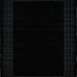Ultra Soft Area Rug, Non Slip, Stain Resistant, Washable Area Rugs for Living Room, Bedroom, Sleek Geometric Black and White Fusion(Black)