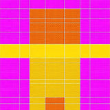 Ultra Soft Area Rug, Non Slip, Stain Resistant, Washable Area Rugs for Living Room, Bedroom, Bold Retro Lattice Game Theme(Pink)