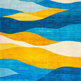 Dynamic Abstract Blue Yellow Fusion(Blue)