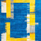 Chic Modernist Colorful Canvas(Blue)