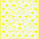 Ultra Soft Area Rug, Non Slip, Stain Resistant, Washable Area Rugs for Living Room, Bedroom, Sanctuary with Delicate Floral Accents(Yellow)