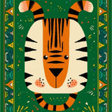 Charming Playful Creature Motif(Green)