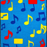 Ultra Soft Area Rug, Non Slip, Stain Resistant, Washable Area Rugs for Living Room, Bedroom, Brightly Hued Soundscape Design(Blue)