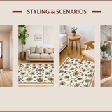 Ultra Soft Area Rug, Non Slip, Stain Resistant, Washable Area Rugs for Living Room, Bedroom, Soft Beige Dorm Accent Rug for Coffee Table(Beige)
