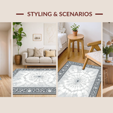 Eerie Black and White Web Motif(Gray)