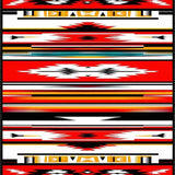 Luxurious Warm Tones Striped Fabric(Red)