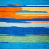Eclectic Striped Color Fusion(Blue)