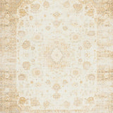 Beige Circle Vintage Distressed Print Round Indoor Accent(Beige)