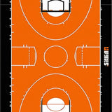 Ultra Soft Area Rug, Non Slip, Stain Resistant, Washable Area Rugs for Living Room, Bedroom, Lively Graphic Sports Circle(Orange)