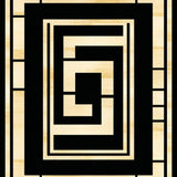 Ultra Soft Area Rug, Non Slip, Stain Resistant, Washable Area Rugs for Living Room, Bedroom, Glamorous Black Gold Geometric Design(Gold)