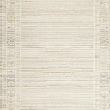 Ultra Soft Area Rug, Non Slip, Stain Resistant, Washable Area Rugs for Living Room, Bedroom, Rustic Scalloped Textured Appeal(Beige)