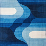 Elegant Dark Blue Mosaic Design(Blue)