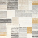 Ultra Soft Area Rug, Non Slip, Stain Resistant, Washable Area Rugs for Living Room, Bedroom, Farmhouse Chic Floor with Abstract Design(Gray)