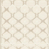 Ultra Soft Area Rug, Non Slip, Stain Resistant, Washable Area Rugs for Living Room, Bedroom, Atlas Trellis Area with Subtle Diamond Lattice and Neutral Hues(Beige)