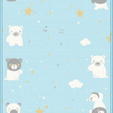 Ultra Soft Area Rug, Non Slip, Stain Resistant, Washable Area Rugs for Living Room, Bedroom, Cute Creatures Cozy Atmosphere(Blue)