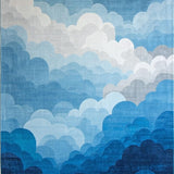 Chic Subtle Gradient Effect(Blue)