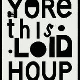 Distinctive Bold Lettering Style(Black)