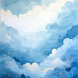 Calming Light Tone Swirl(Blue)