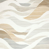 Ivory Decorative Area With Coastal Wave Inspired For Patios(Beige)