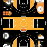 Contemporary Linear Court Layout(Black)