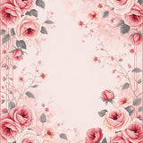 Ultra Soft Area Rug, Non Slip, Stain Resistant, Washable Area Rugs for Living Room, Bedroom, Serene Floral Embrace Aesthetic(Pink)