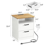 ODIKA Everyday Side Table with Fast Charging Station