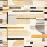 Modern Abstract Area Featuring Bold Beige and Patterned Design(Beige)