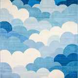 Cozy Modern Abstract Cloudscape(Blue)