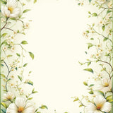 Ultra Soft Area Rug, Non Slip, Stain Resistant, Washable Area Rugs for Living Room, Bedroom, Botanical Bliss Floral Fusion(Ivory)